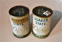 2 Cardboard Quaker State Oil Containers