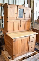 Wooden Hoosier Cupboard, 40" x 28" x 66"