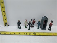 britains soldiers and sentry box rare