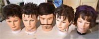 5 Plastic Model Heads