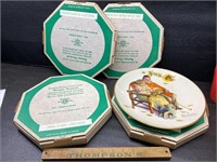 Norman Rockwell plates 4 seasons
