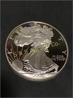 2001 W. silver eagle proof  1 oz. .999