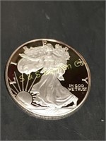 2004 W. silver eagle proof  1 oz. .999