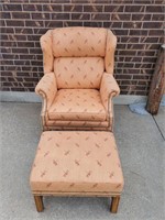 Vintage Chair & Foot Stool