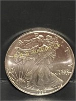 1997  silver eagle round.  1oz. .999