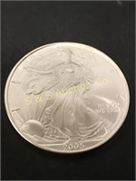 2005  silver eagle round.  1oz. .999