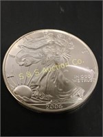 2006  silver eagle round.  1oz. .999