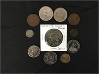 Pre-1900 Assorted Coins and Tokens,