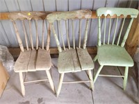 lot of vintage chairs