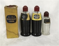 Antique Waterman’s Ink Bottles (4)