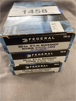 FEDERAL 20 GA, 2-3/4" , 5 RDS, MONEY X 3