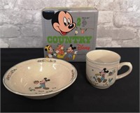 Disney Mickey Mouse Country cup & bowl set