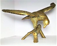 Brass Eagle Landing on Branch