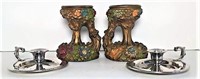 Wm. Rogers Silver Plate Candle Holders