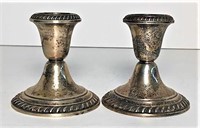 Gorham Weighted Sterling Candle Holders