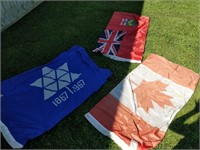 lot of flags , Ontario , Canada , centennial