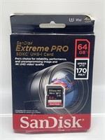 SANDISK EXTREME PRO SDXC UHS-I CARD 64GB