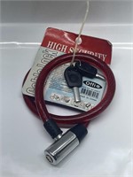 HIGH SECURITY BIKE CABLE LOCK