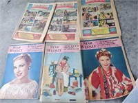 lot of vintage kw record , star weekly , 50s