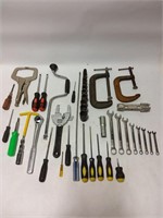 Large Lot of Screwdrivers, Flatheads, Wrenches +
