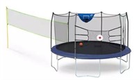 15 foot round trampoline with volley ball net
