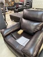 Jacob Power Recliner in Chocolate in color