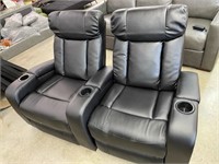 Double Electic Theatre Recliners add on able