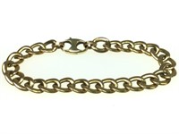 14K Bold Link Bracelet 9.4g TW 7" L