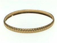 14K Bangle Bracelet 8.2g TW