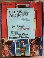 1991-92 FLEER BASKETBALL WAX BOX