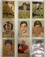 (9) 1957 TOPPS BASEBALL CARDS