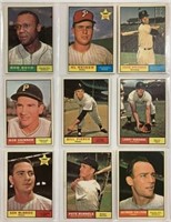 (9) 1961 TOPPS BASEBALL CARDS