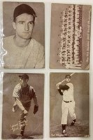 (4) 1950S PENNY ARCADE BASEBALL CARDS