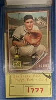 1962 TOPPS JOE TORRE ROOKIE CARD