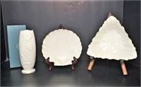 Lenox Porcelain Trays & Vase