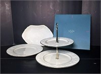 Lenox Porcelain Tidbit Tray & Platter