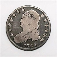 1824 Capped Bust Fifty Cent Coin