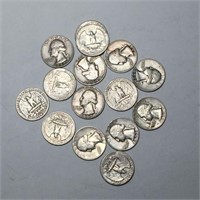 Fifteen 1950s Quarters
