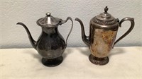 (2) Vintage Silver Plated Tea Pots