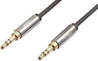3.5 mm Male to Male Stereo Audio Cable, 2 Feet,