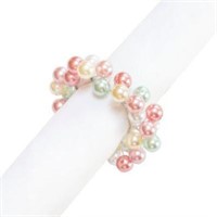 (2) Pearl Sparkle Napkin Rings (Set of 4)