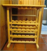 Wooden Wine Rack Table