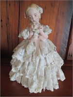 Bisque Figurine w/Lace Dress