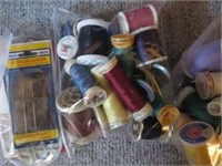 Box of Sewing Notions & Supplies