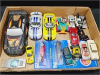 Flat Of Mixed Brand Toy Cars