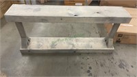 ANTIQUE GRAY CONSOLE TABLE