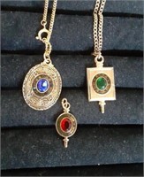 To HS Class necklaces and one pendant Marked