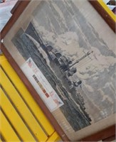 USS Irwin Ship Tray marked with honor served in