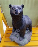 Black Bear Resin statue 12in tall