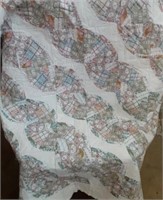 Very nice handmade neutral quilt seems to be full
